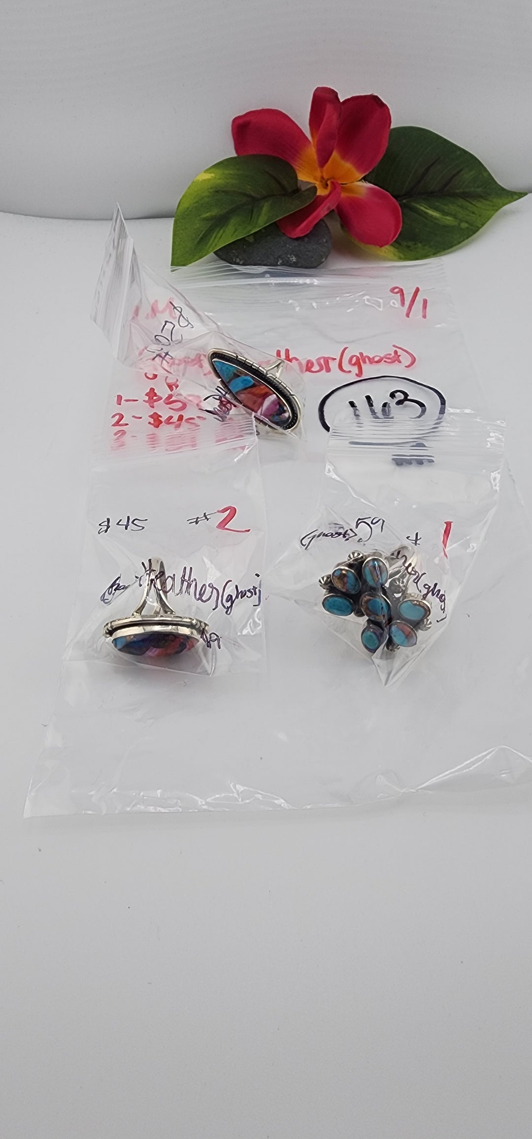 AM SHOW 48HR - RESERVED FOR:👻Heather👻  - 9/1/2025 FL tiktok Live Show - 3 Sterling Silver Items