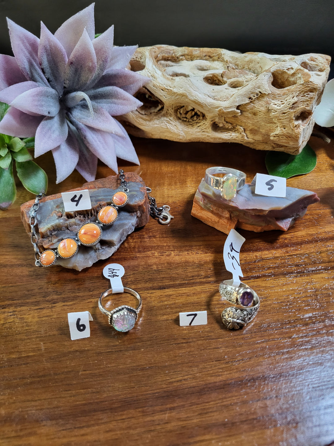 RESERVED FOR: julesdermonja 7/28/24- 7 Sterling Silver Items