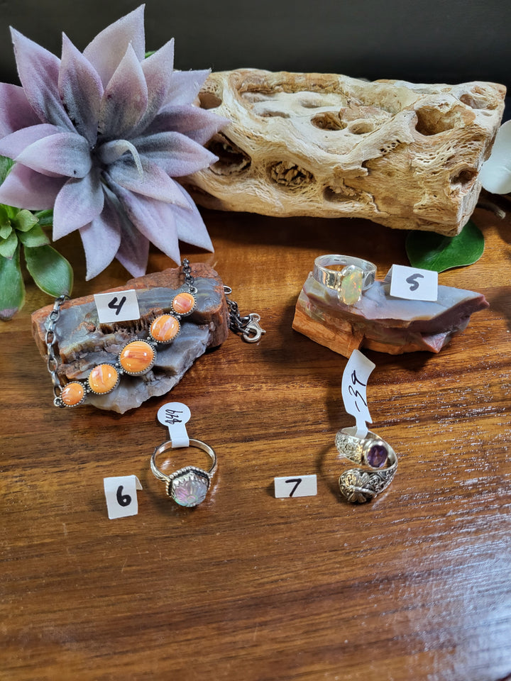 RESERVED FOR: julesdermonja 7/28/24- 7 Sterling Silver Items