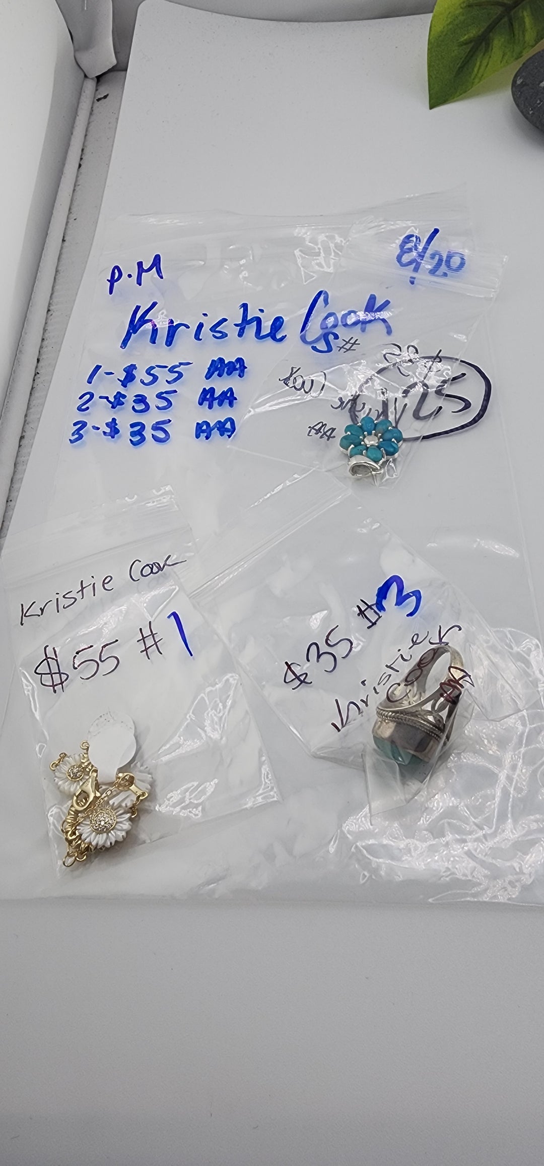 PM SHOW 48HR - RESERVED FOR: Kristie Cook - 8/20/2025 FL tiktok Live Show - 3 Sterling Silver Items
