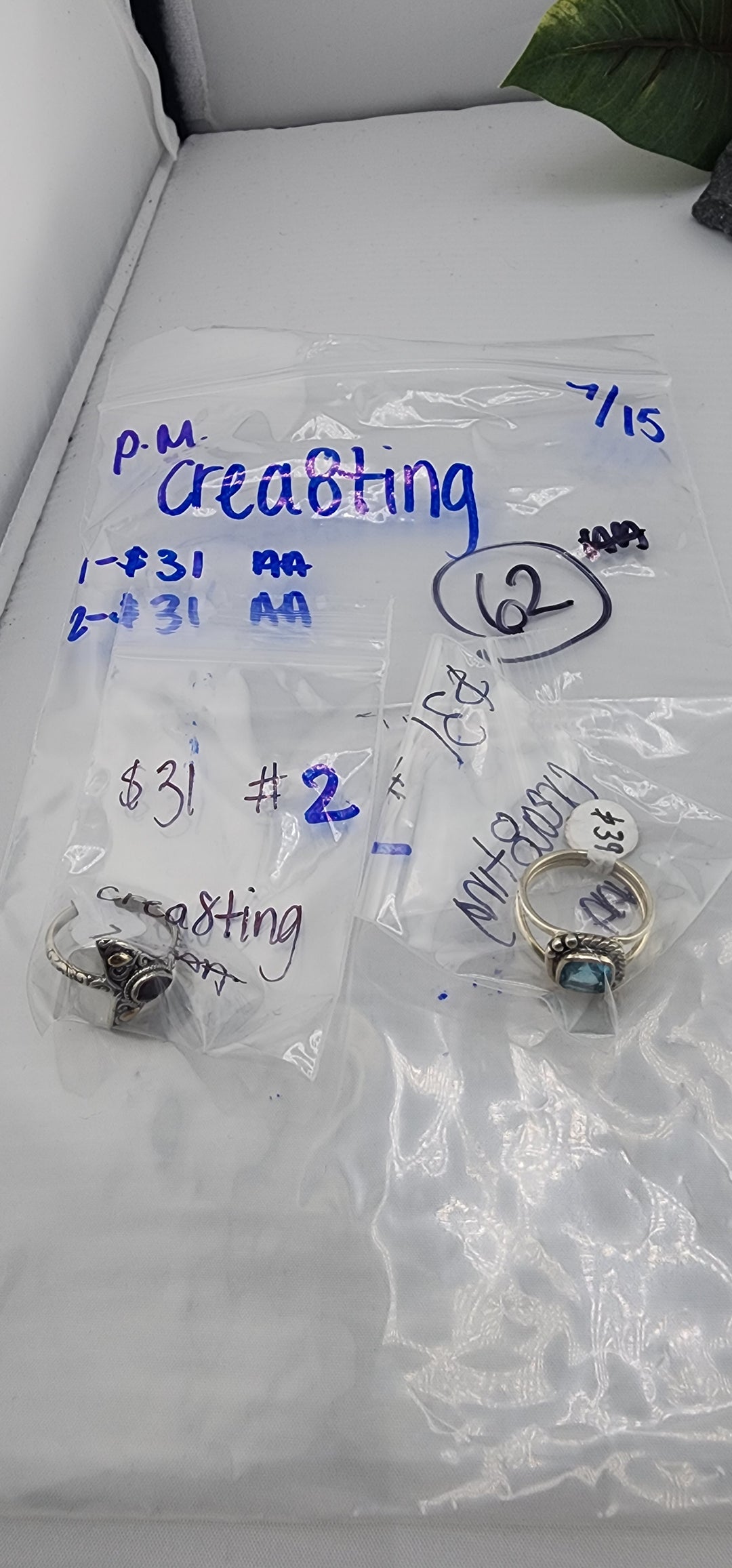 PM SHOW 48HR - RESERVED FOR: crea8ting - 7/15/2025 FL tiktok Live Show - 2 Sterling Silver Items