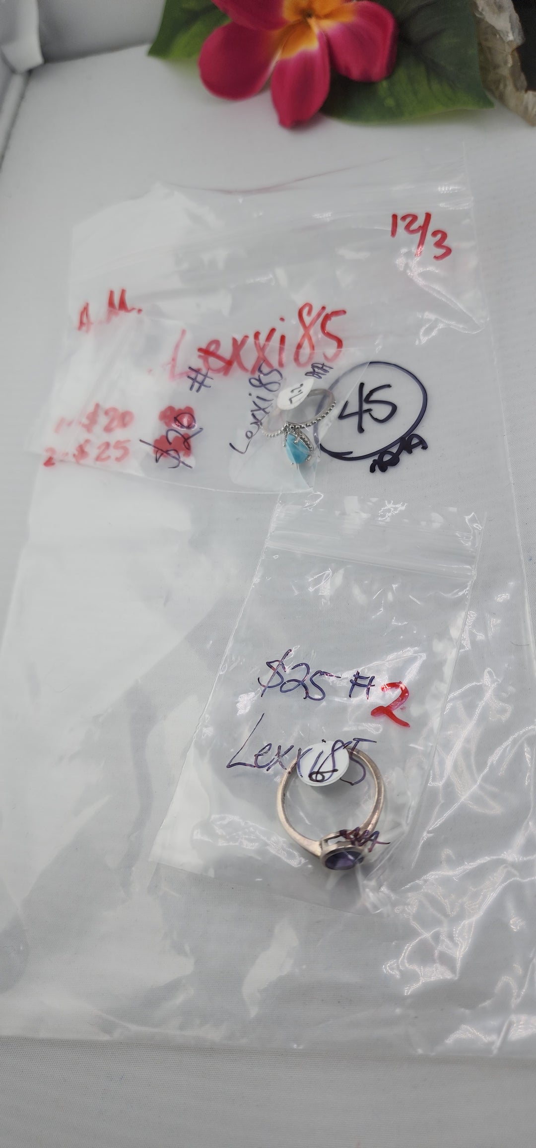AM SHOW 48HR RESERVED FOR: Lexxi85 - 12/3/2025 FL tiktok Live Show - 2 Sterling Silver Items
