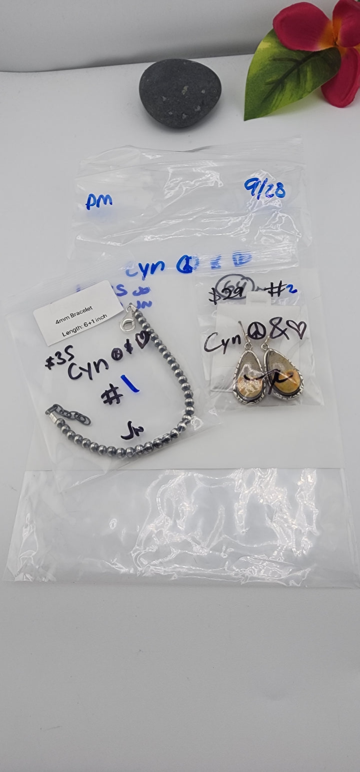 PM SHOW 48HR - RESERVED FOR: Cyn ☮️&❤️ - 9/28/2025 FL tiktok Live Show - 2 Sterling Silver Items