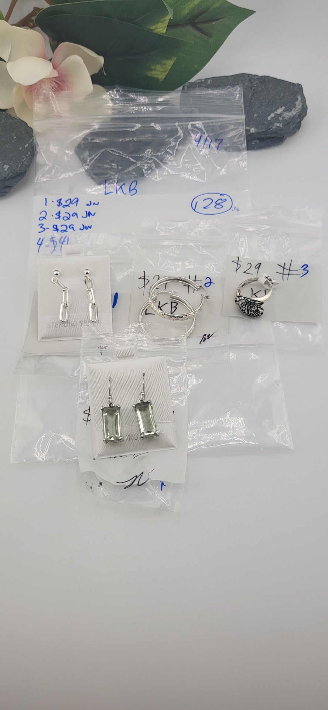 RESERVED FOR:  LKB- 4/17/2025 tiktok Live Show -  Sterling Silver Items