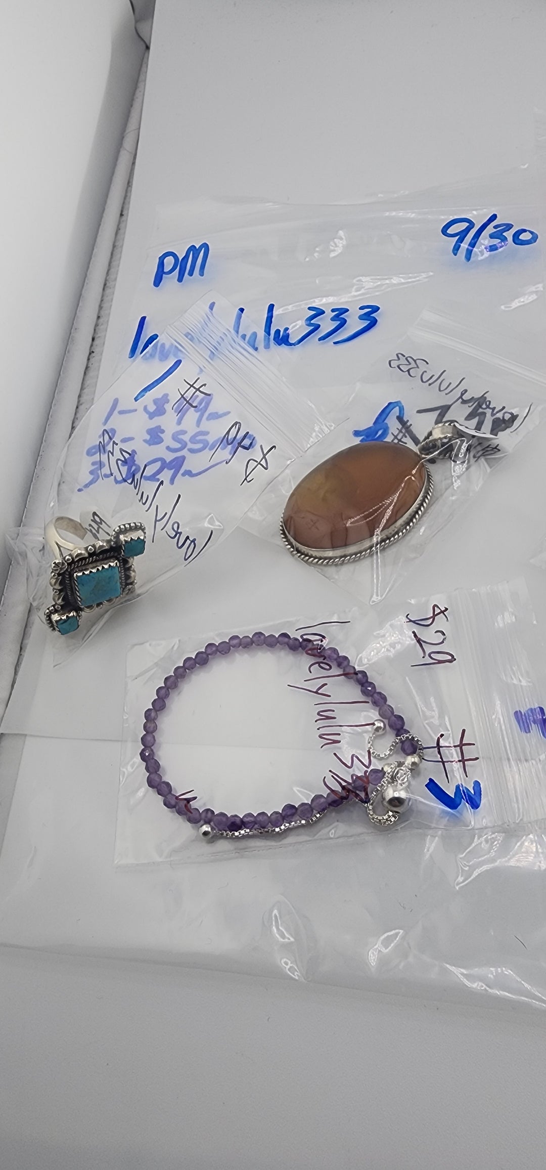 PM SHOW 48HR - RESERVED FOR: lovelylulu333 - 9/30/2025 FL tiktok Live Show - 3 Sterling Silver Items