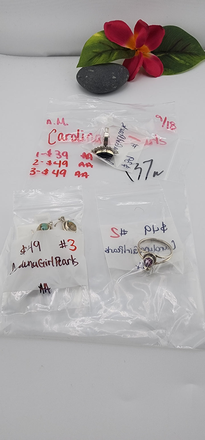 AM SHOW 48HR - RESERVED FOR: CarolinaGirlPearls - 9/18/2025 FL tiktok Live Show - 3 Sterling Silver Items