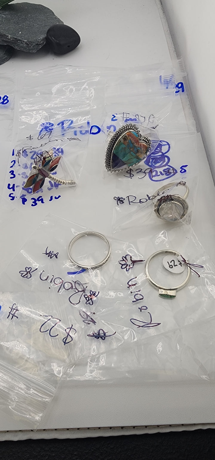 RESERVED FOR: 🍀Robin🍀 - 6/29/2025 tiktok Reservation Live Show -5 Sterling Silver Items