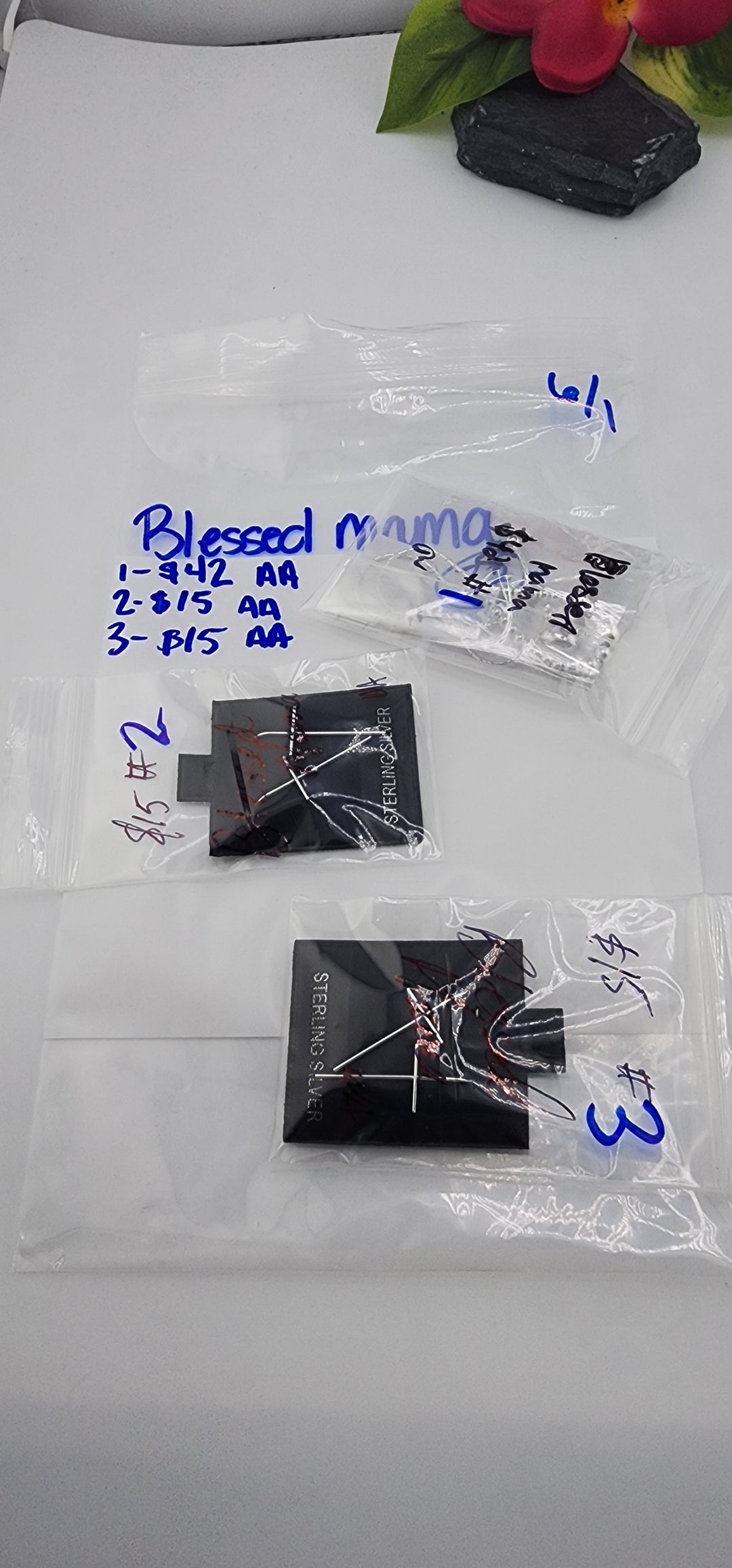 RESERVED FOR: Blessed mama - 6/1/2025 tiktok Live Show -3  Sterling Silver Items