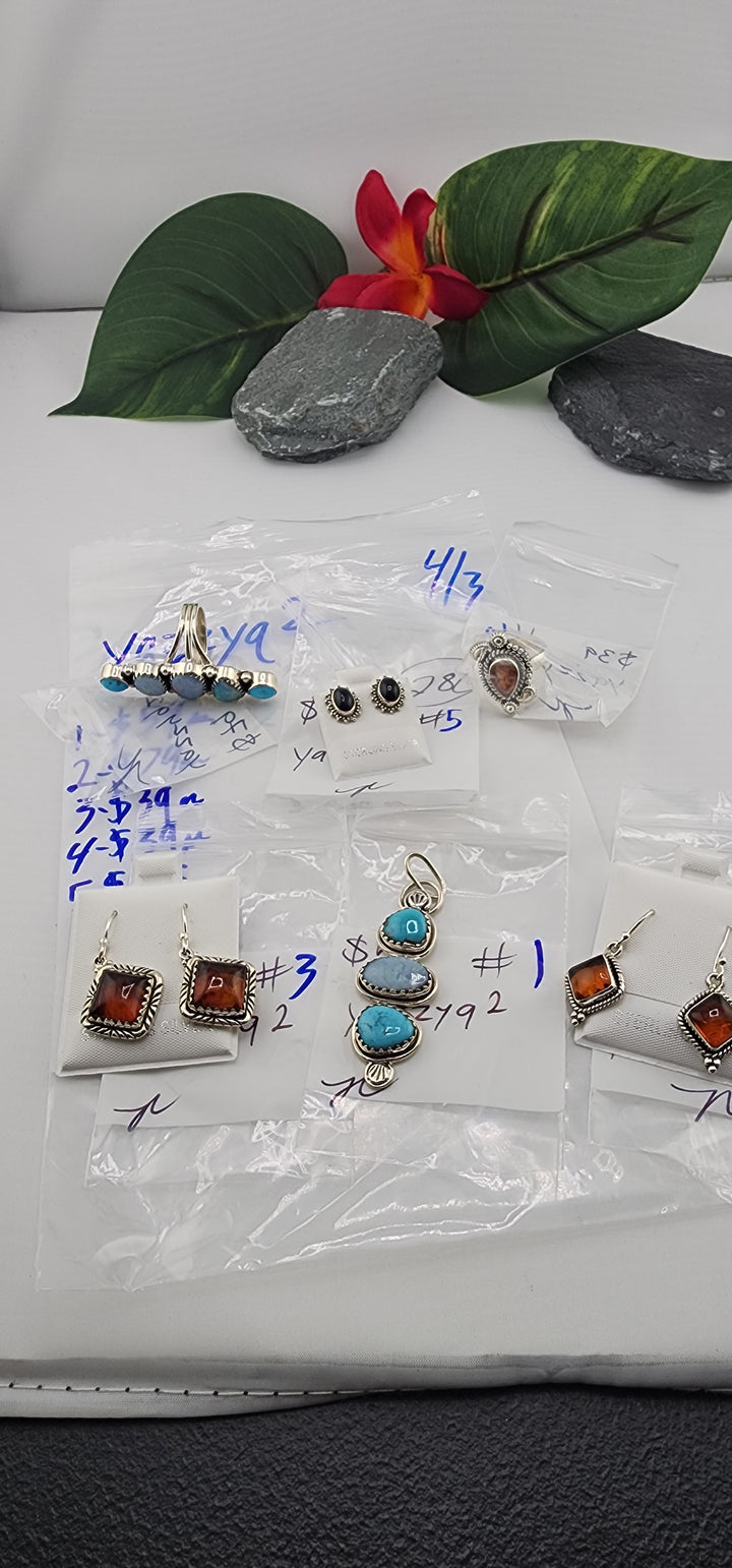 RESERVED FOR: yazzyq2 - 4/3/2025 Tiktok Live Show -6  Sterling Silver Items