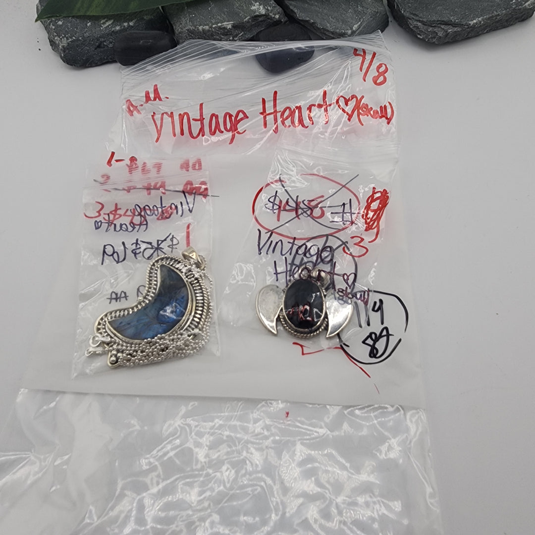 Vintage Heart 🖤💀 - 4/8/26 - 1 925 Sterling Silver Items