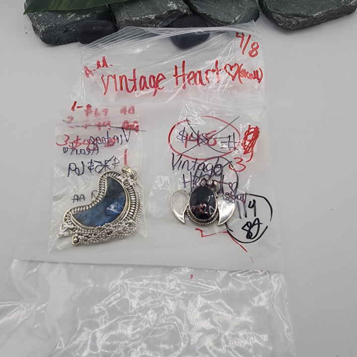 Vintage Heart 🖤💀 - 4/8/26 - 1 925 Sterling Silver Items