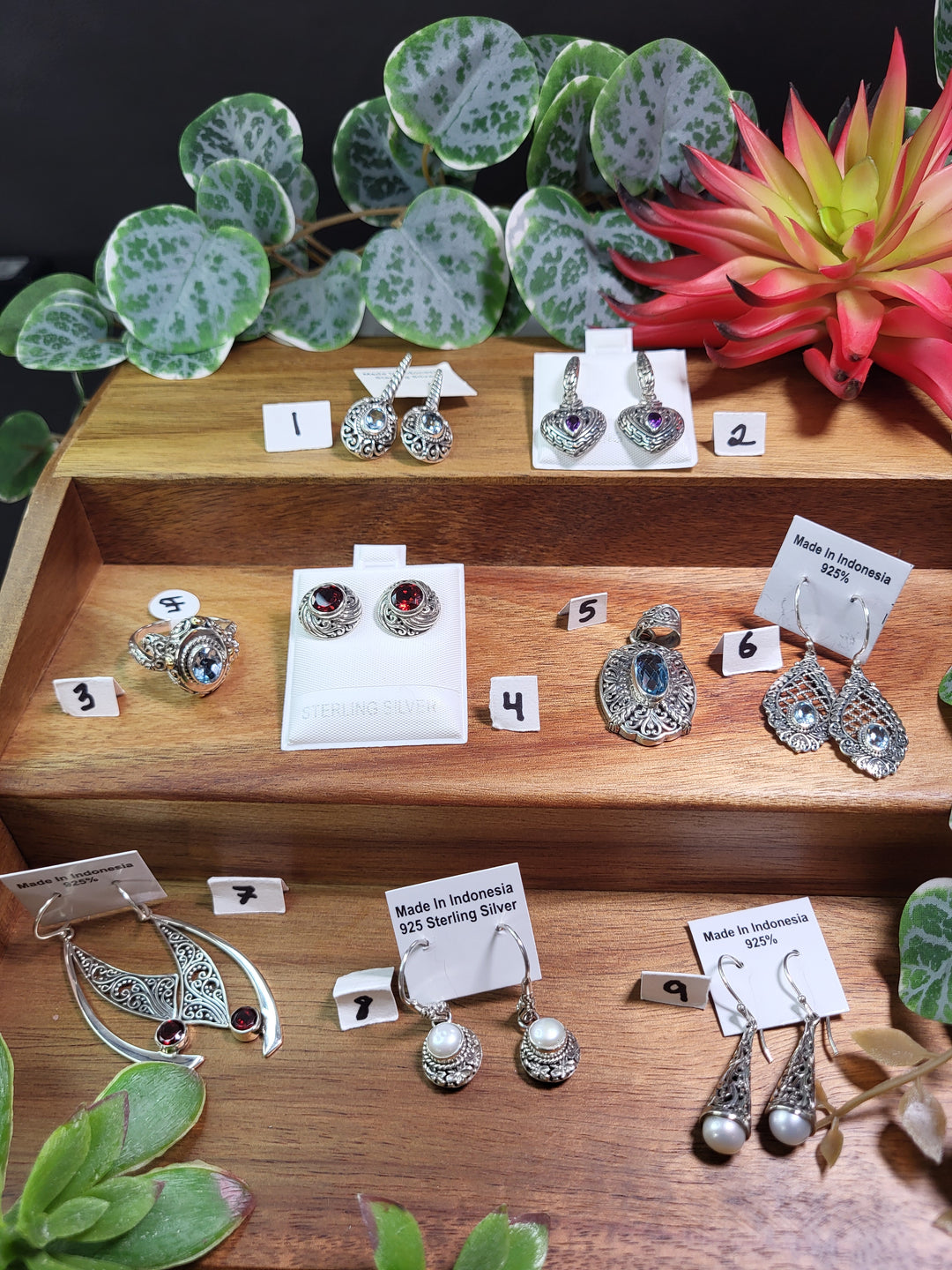 RESERVED FOR: niner_k 8/14/24- 9 Sterling Silver Items