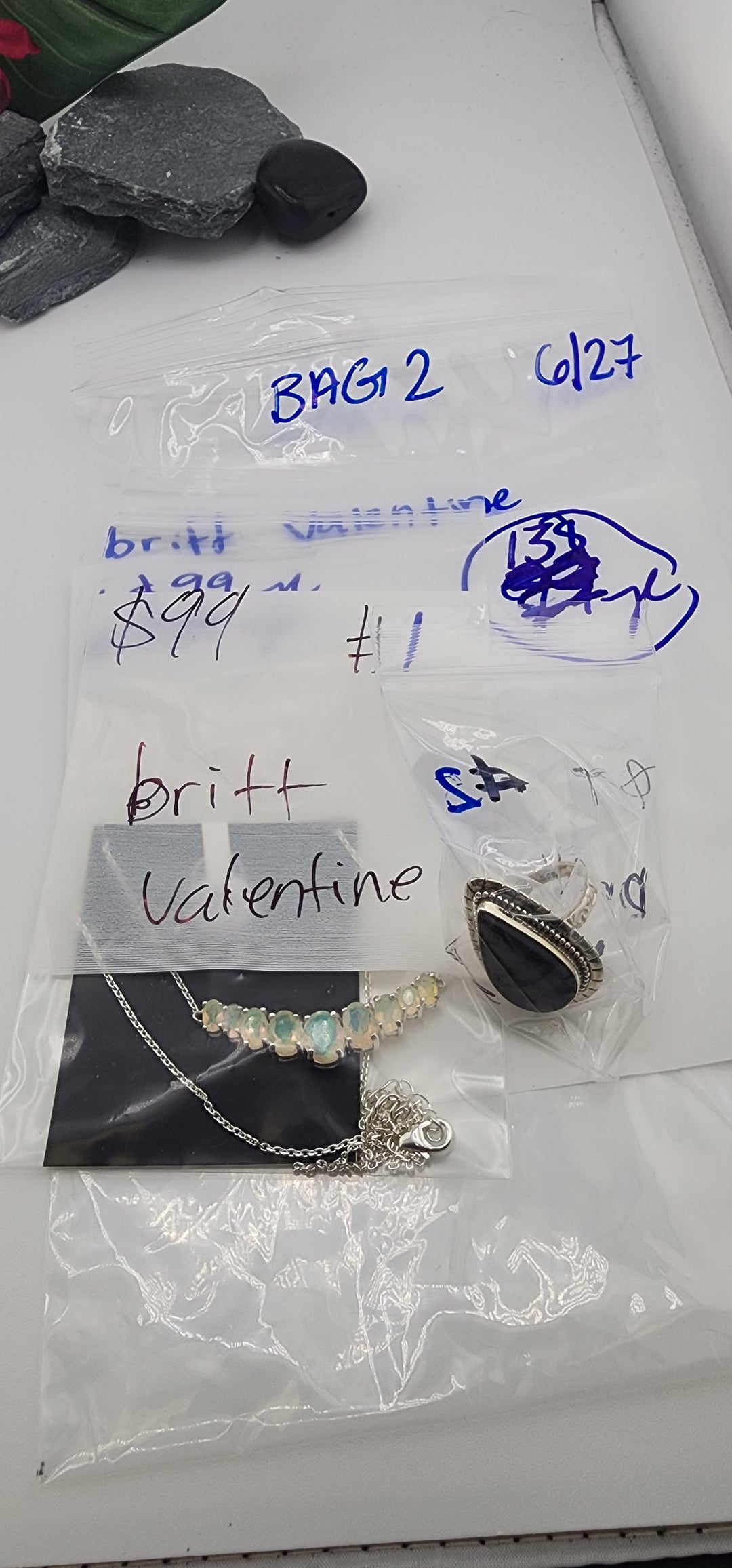 48HR - RESERVED FOR: britt valentine BAG2 - 6/27/2025 FL tiktok Live Show - 2 Sterling Silver Items