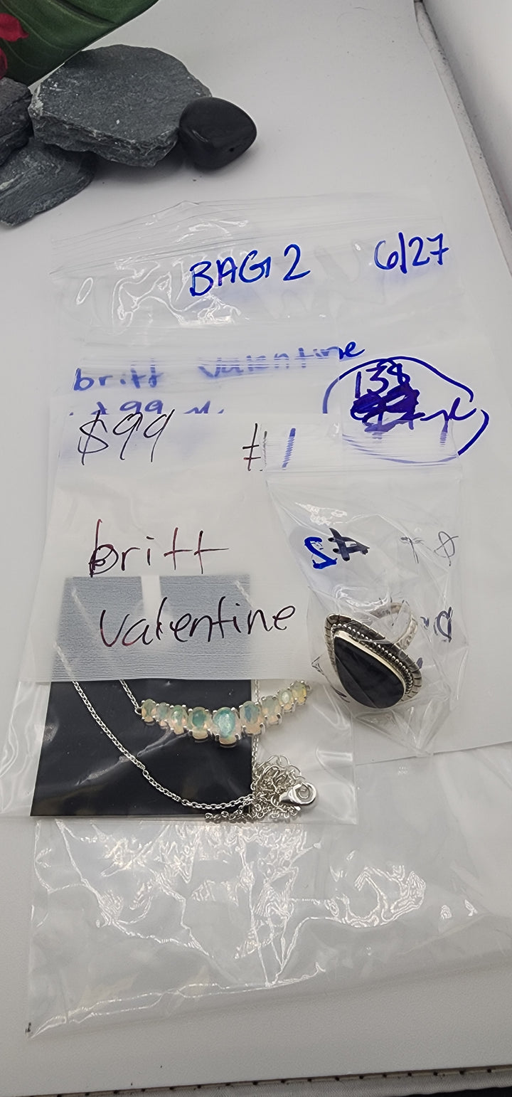 48HR - RESERVED FOR: britt valentine BAG2 - 6/27/2025 FL tiktok Live Show - 2 Sterling Silver Items