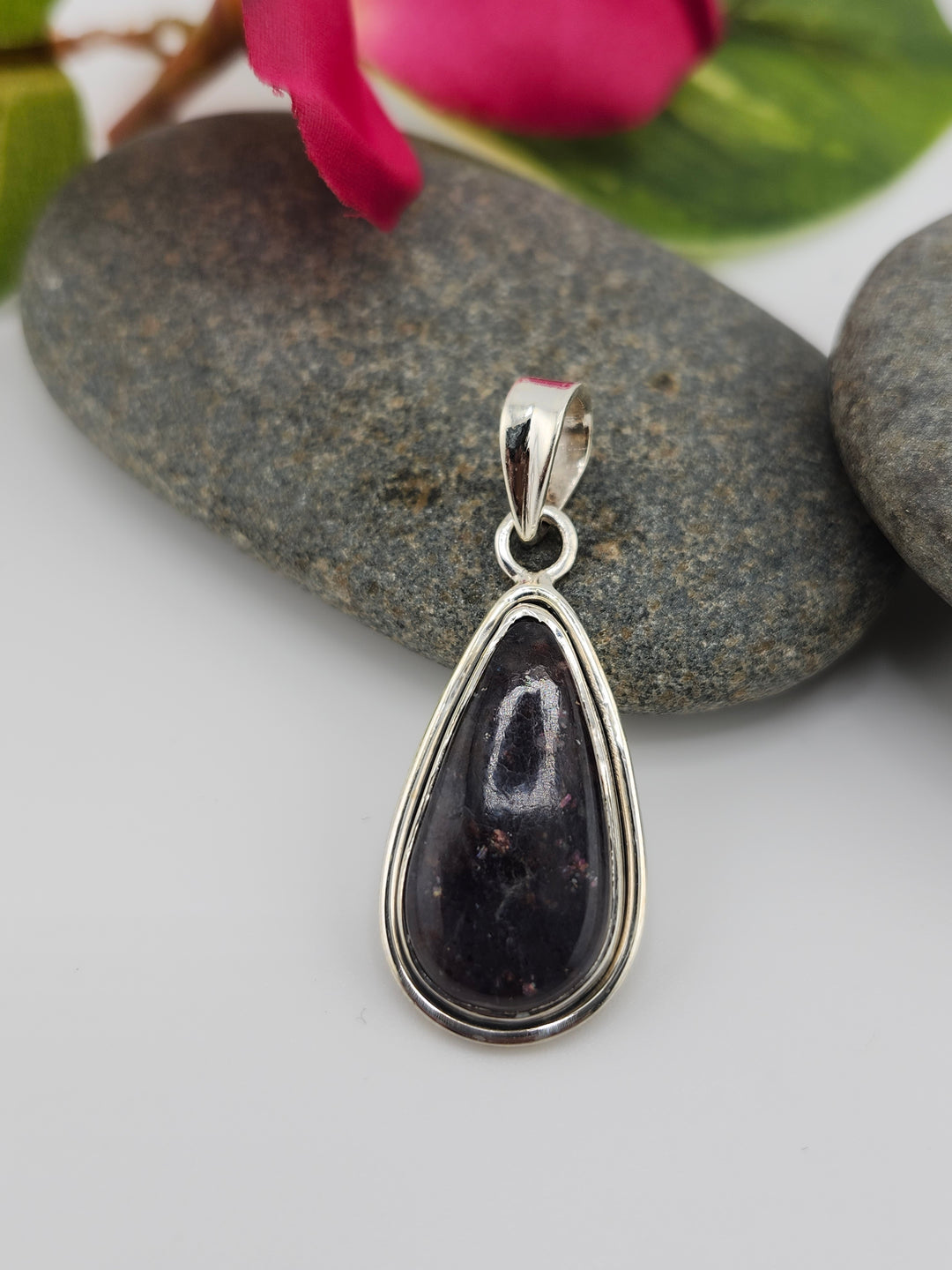 Iolite Sunstone Pendant