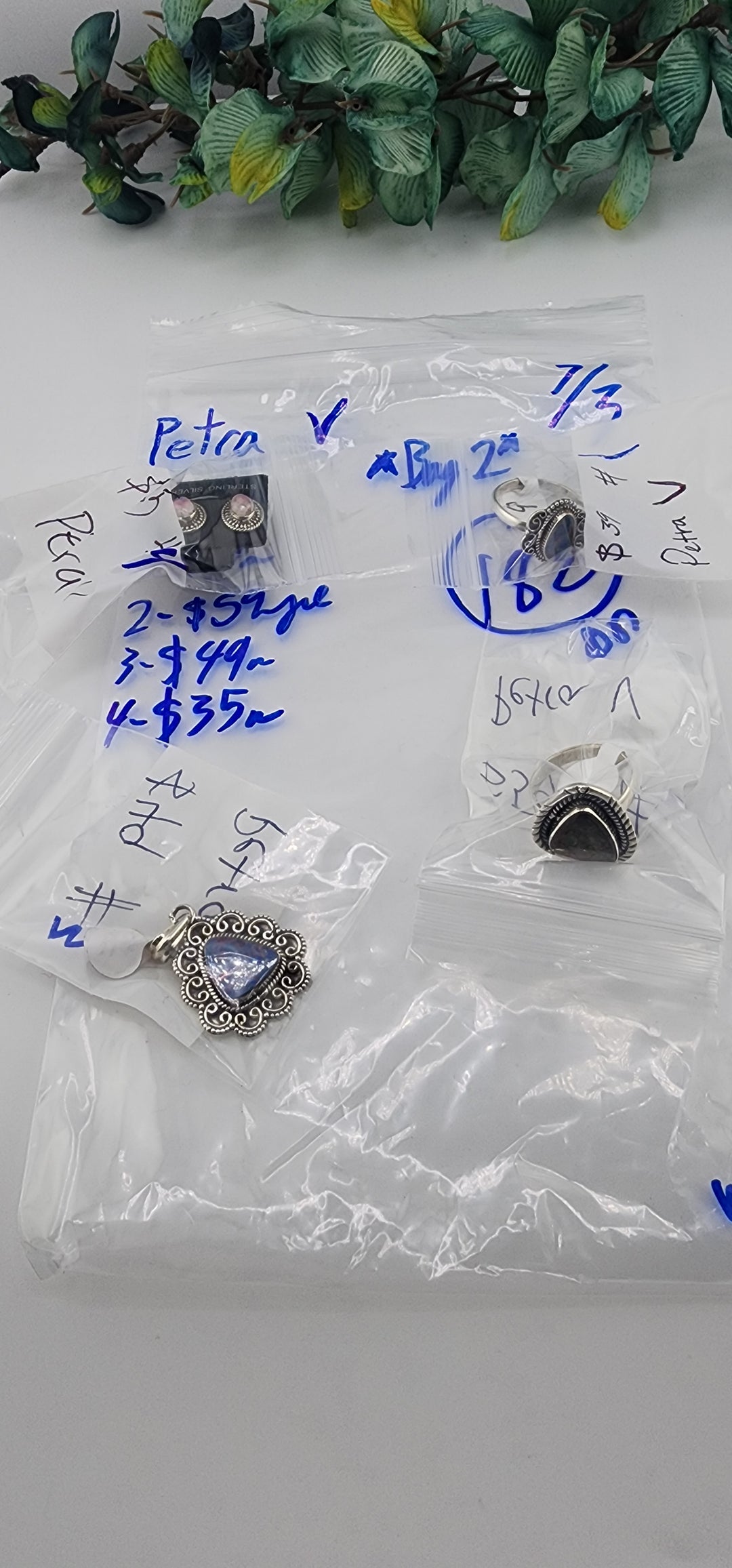48HR - RESERVED FOR: Petra V **BAG 2** - 7/3/2025 FL tiktok Live Show - 4 Sterling Silver Items