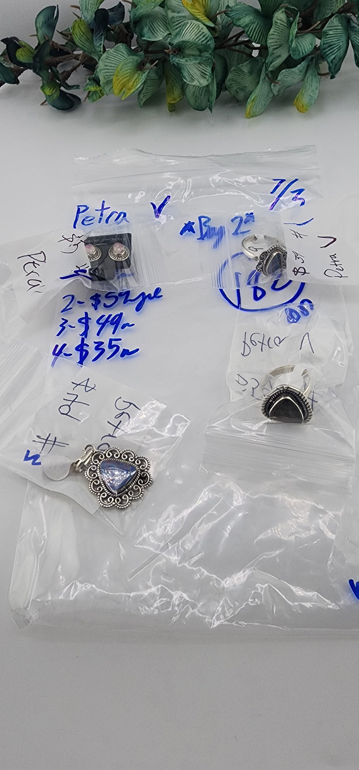 48HR - RESERVED FOR: Petra V **BAG 2** - 7/3/2025 FL tiktok Live Show - 4 Sterling Silver Items