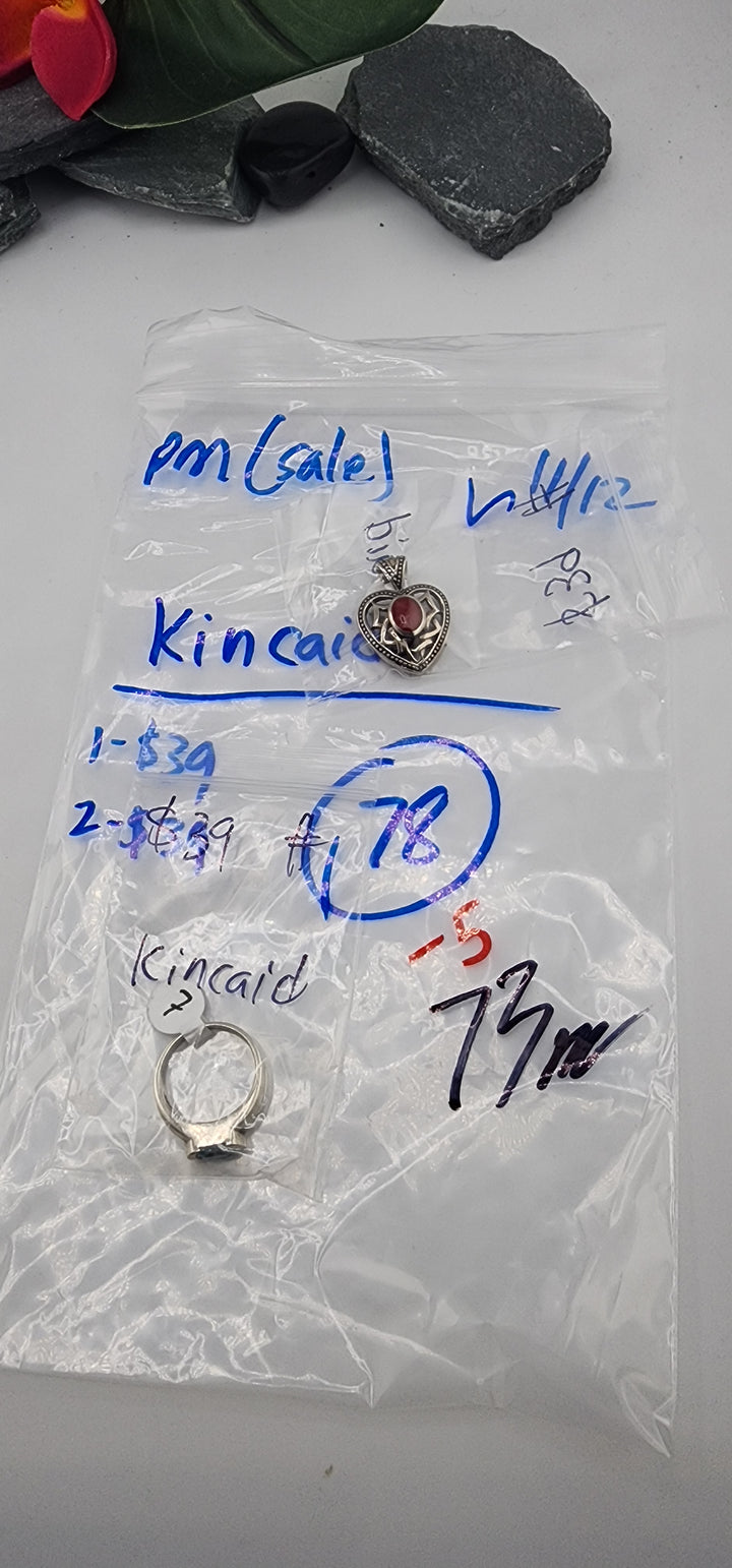 PM SHOW 48HR - RESERVED FOR: Kincaid - 11/12/2025 tiktok Live Show - 2 Sterling Silver Items