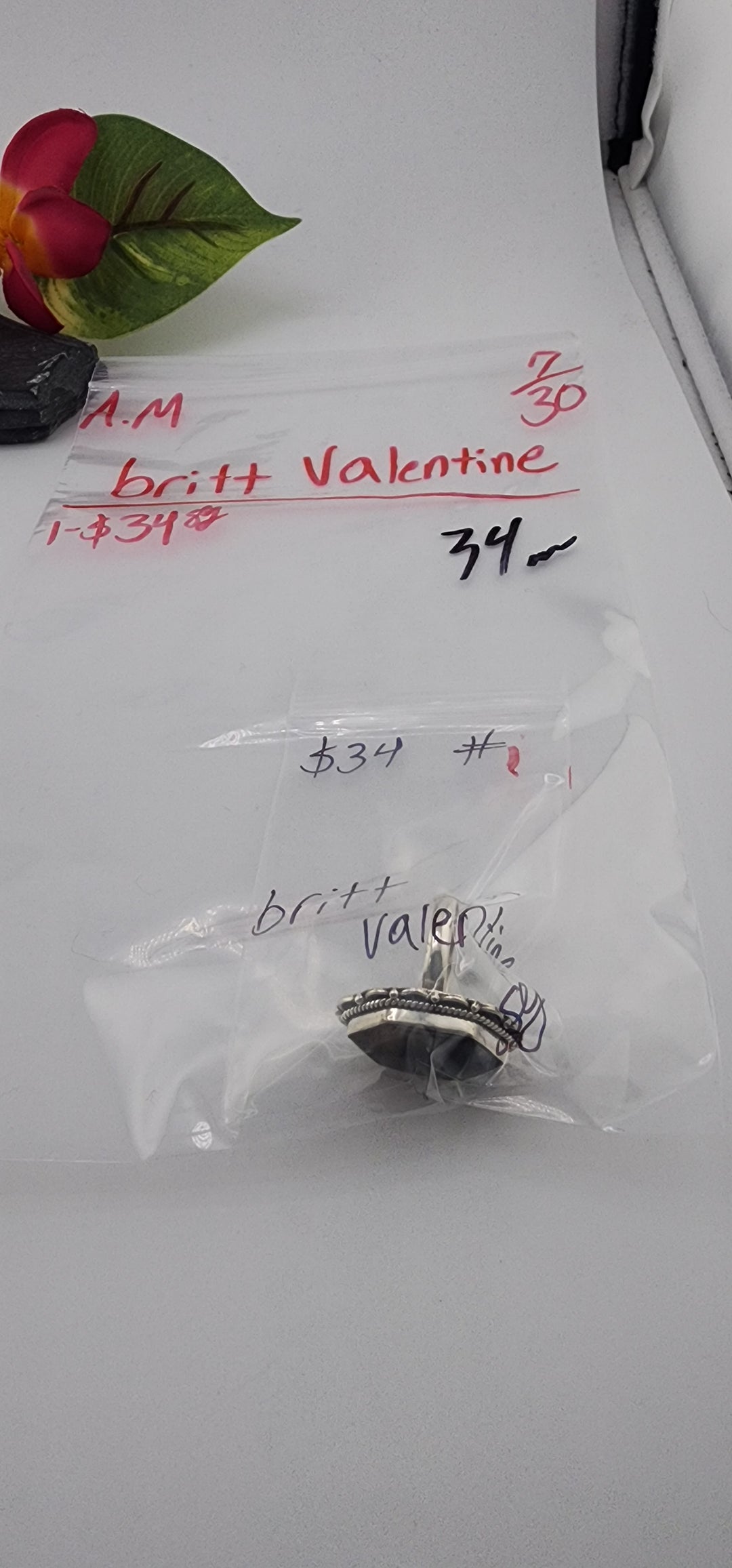 AM SHOW 48HR - RESERVED FOR: britt valentine - 7/30/2025 FL tiktok Live Show - 1 Sterling Silver Items