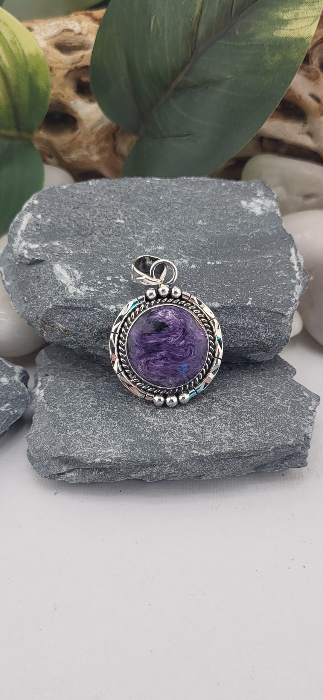 Charoite Southwest Pendant