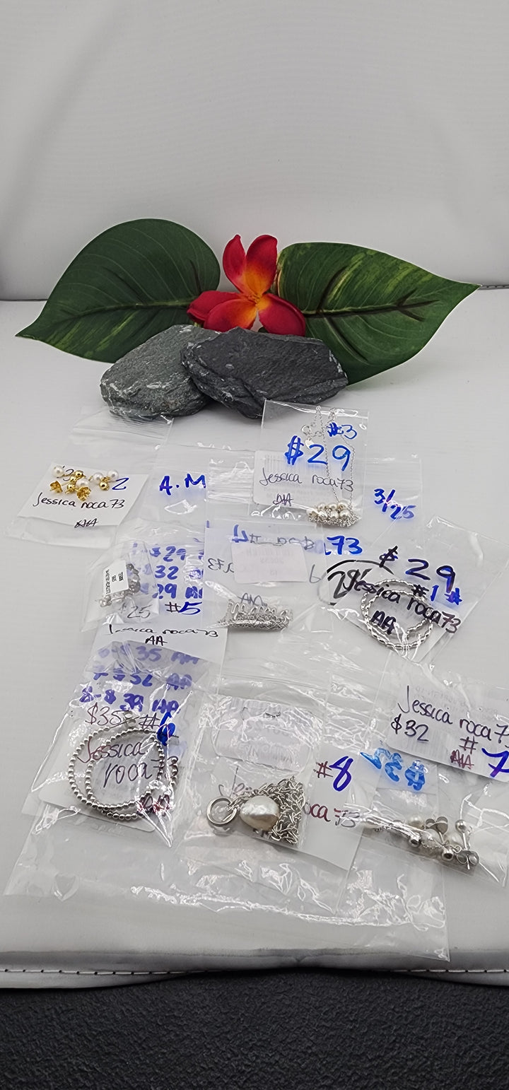 RESERVED FOR: Jessica roca73- 3/25/2025 A.M. Live Show - 8 Sterling Silver Items